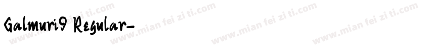 Galmuri9 Regular字体转换